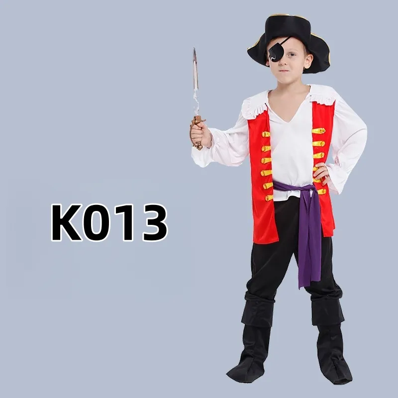 Disfraz de Halloween para niños, disfraces de pirata, ropa de actuación para niños para fiestas