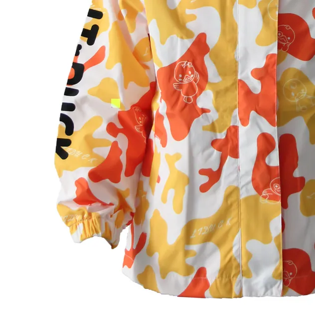 Chaqueta con capucha unisex para niños, impermeable, con cierre completo y solapa contra tormentas, ropa diaria, moda exterior