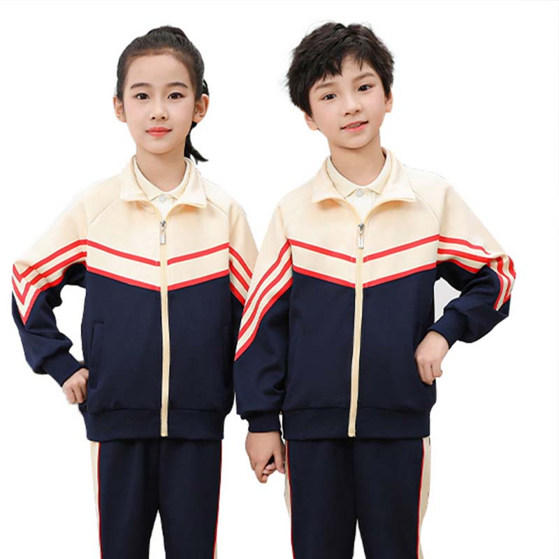 Nuevo diseño de sudadera y pantalones personalizados para niños, ropa deportiva de otoño y primavera, uniformes escolares para estudiantes de primaria