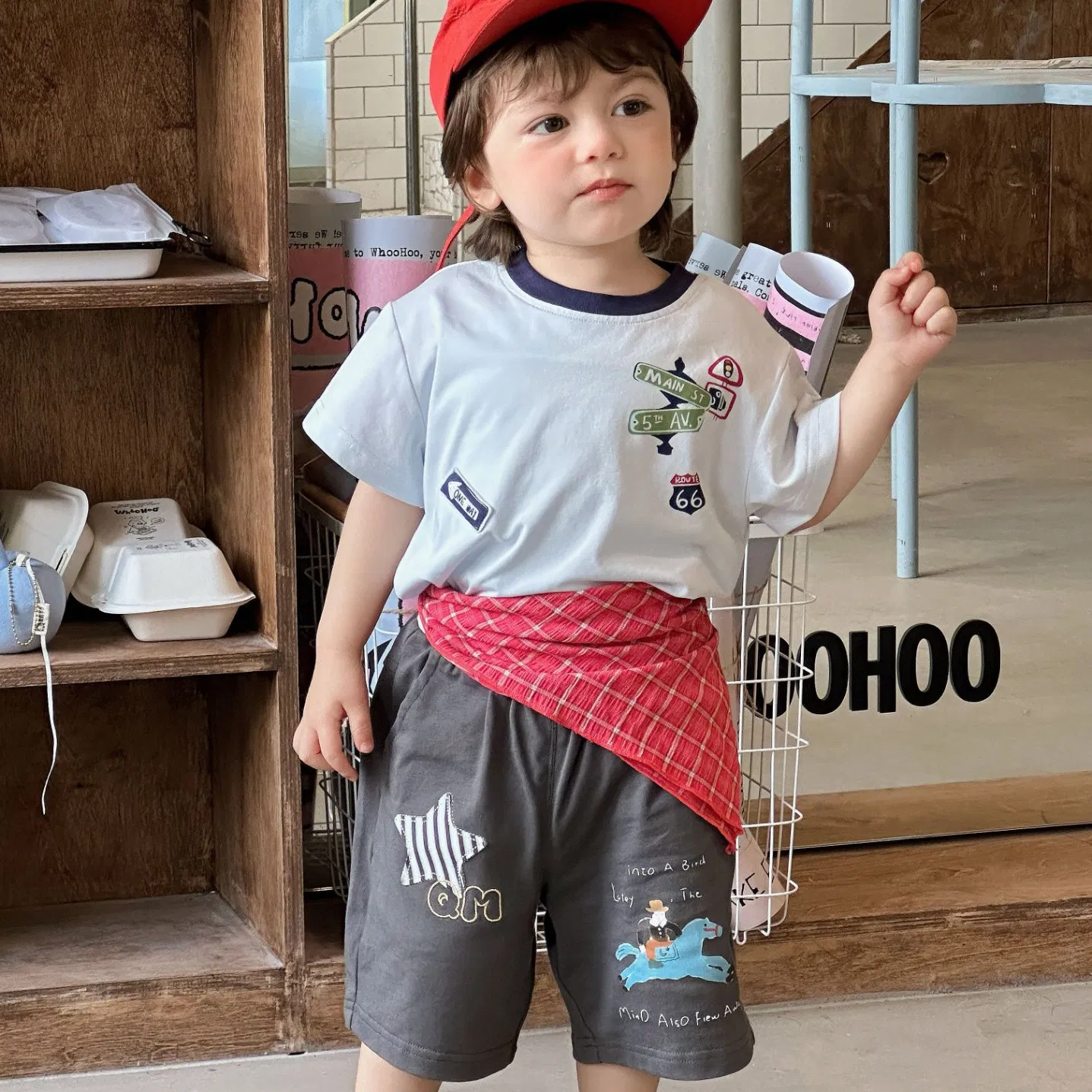 Ropa de verano para niños con camiseta y pantalones