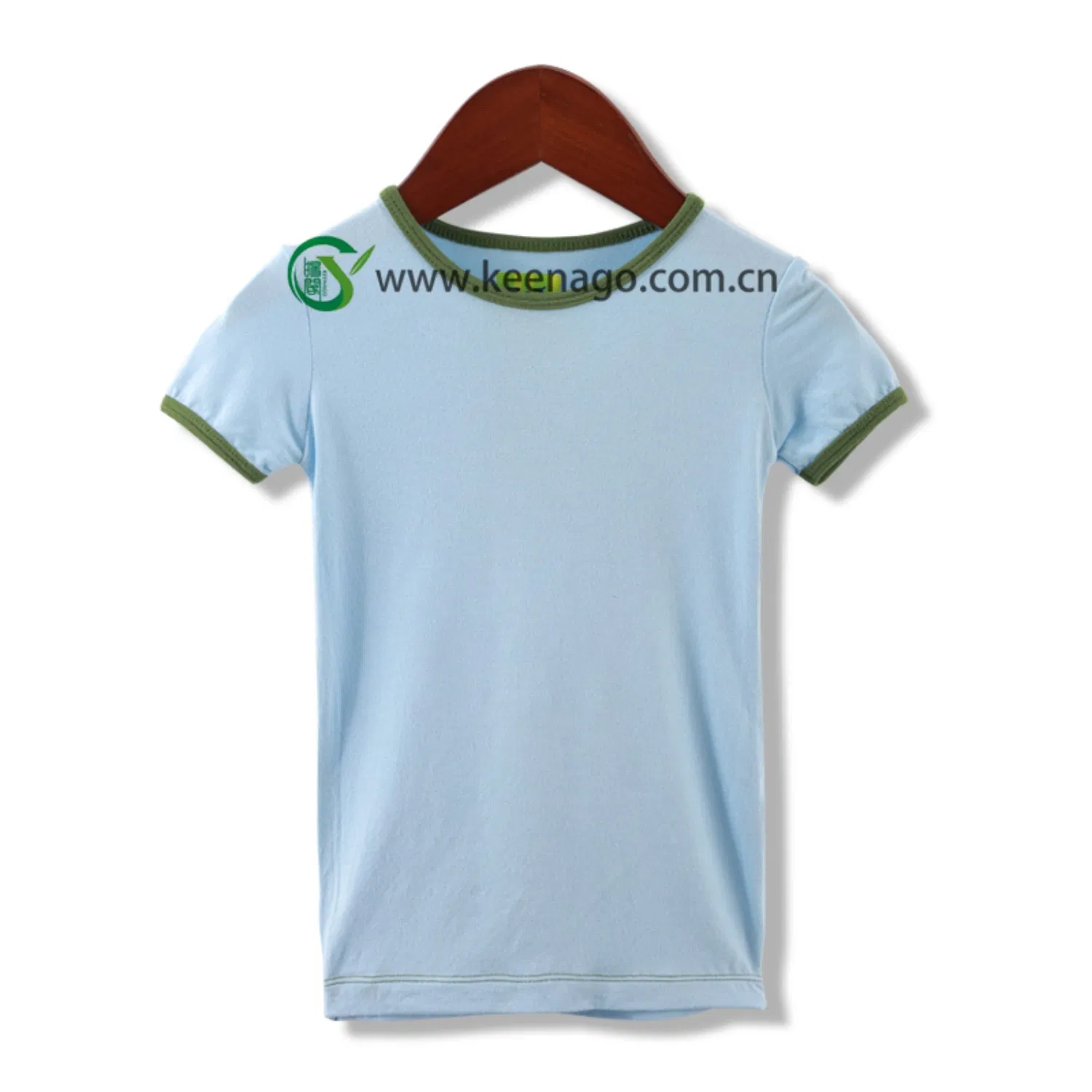 Ropa Infantil Sostenible OEM ODM 95% Bambú 5% Spandex Camiseta de Verano