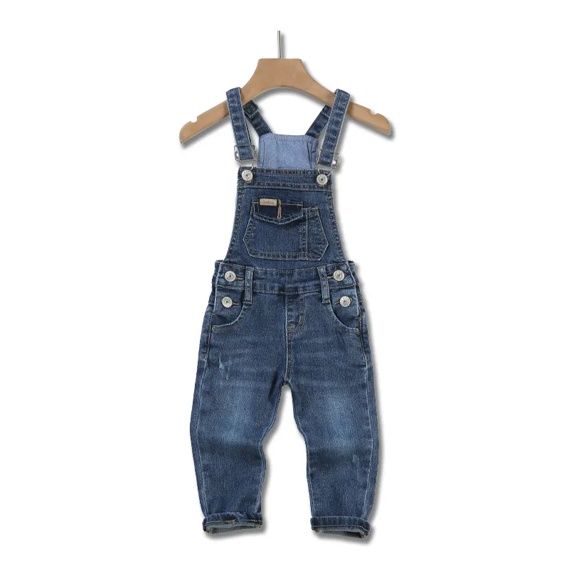 Ropa para bebés y niños pequeños, overoles de mezclilla para niños, pantalones casuales, ropa de niños con parche de oso de dibujos animados, monos, bodysuits, jumpsuits