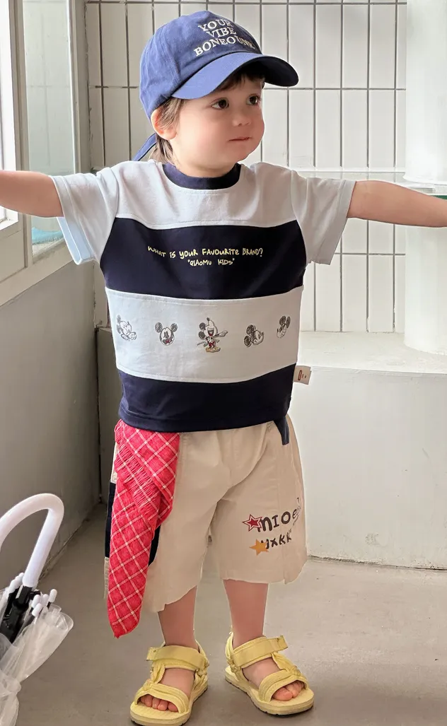 Camiseta suave de puro algodón niños