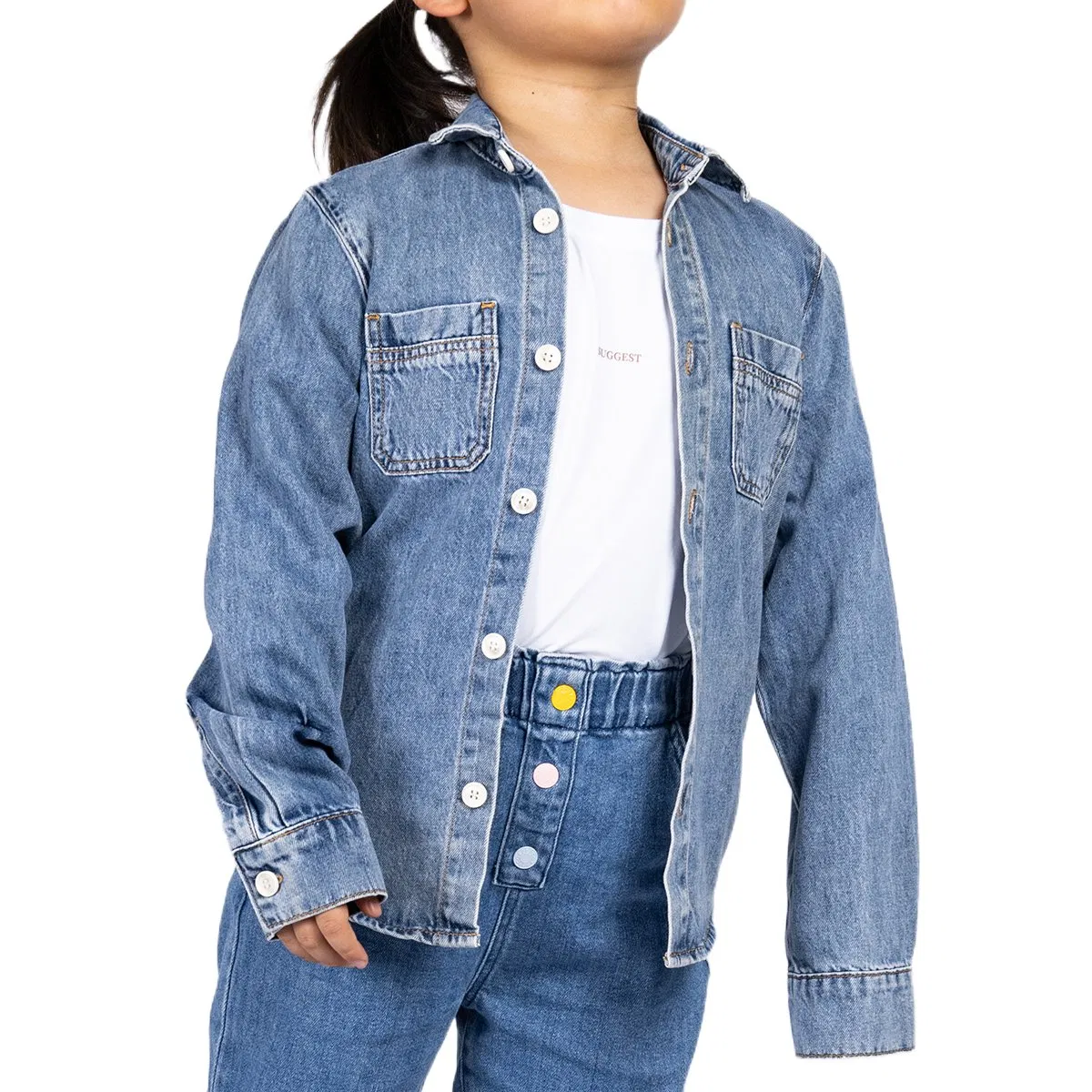 Ropa de abrigo especial para niños de calidad Azul Chaqueta denim