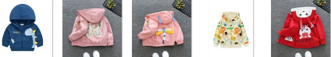 Chaqueta abrigo para bebés y niños, primavera y otoño, sudaderas de dibujos animados adorables, ropa exterior para niños