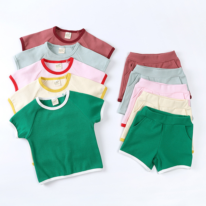 Conjunto de Ropa de Verano para Niños Conjunto de Ropa para Bebés Niños y Niñas Ropa Infantil al por mayor