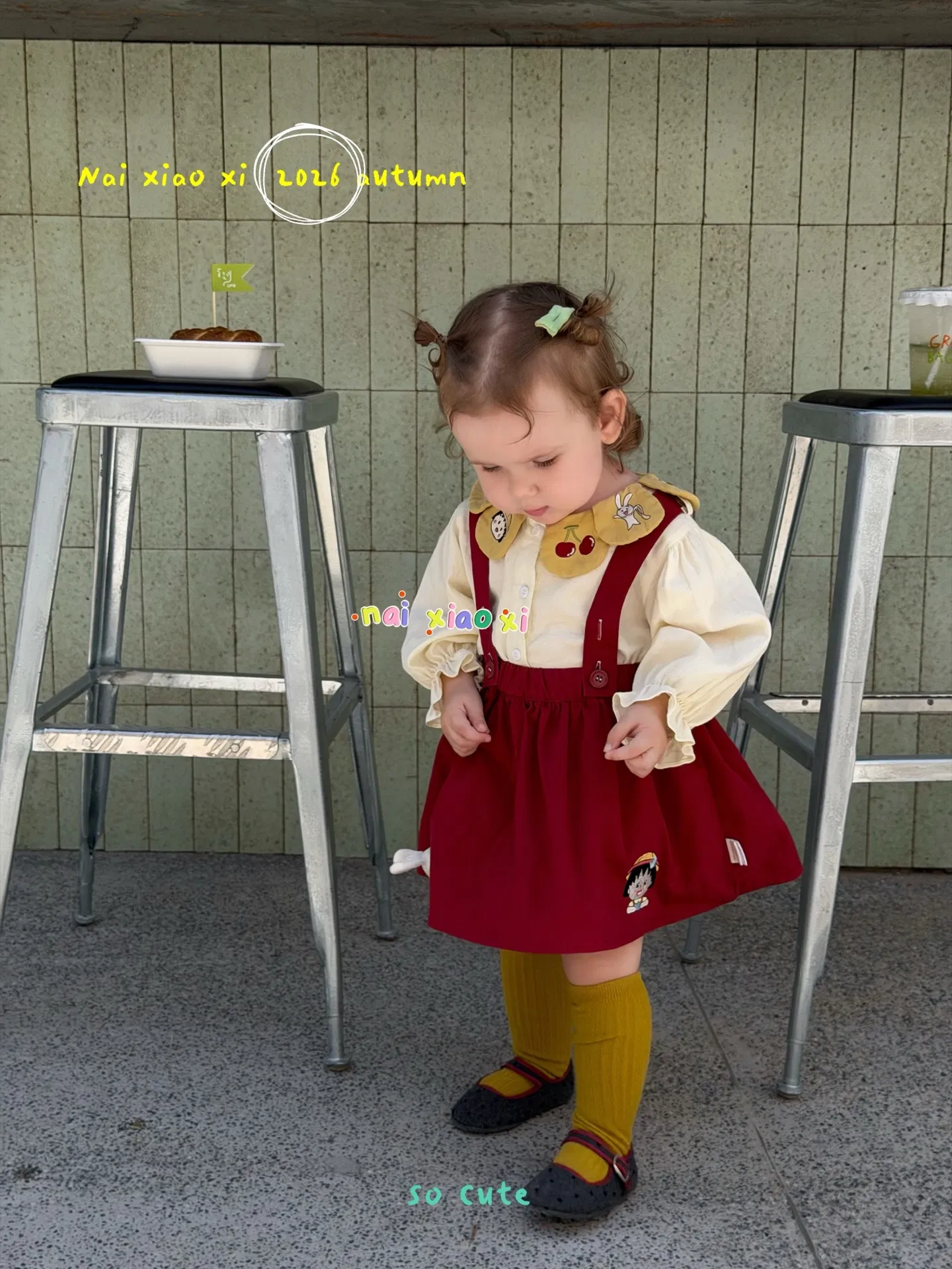 Vestido de fiesta para niña con falda de tirantes para bebés