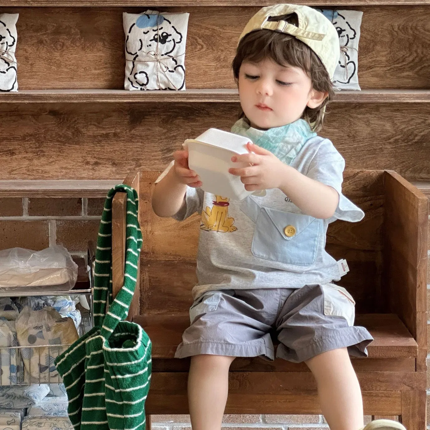 Conjunto de verano para niños con camiseta para niños y ropa para bebés