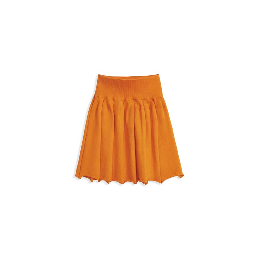 Conjunto de falda de suéter de punto de algodón orgánico para niñas, venta caliente, ropa suave para bebés en primavera