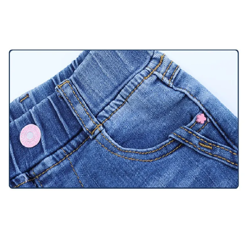 Chicas Pantalones Cortos Vaqueros Lavado Agua 2022 Verano Nuevo Estilo Ropa Infantil Pantalones de Algodón Moda Mayorista Hecho a Medida