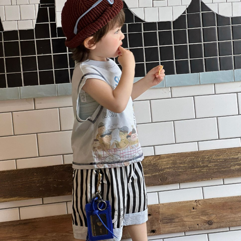 Ropa de verano para niños con conjunto de ropa