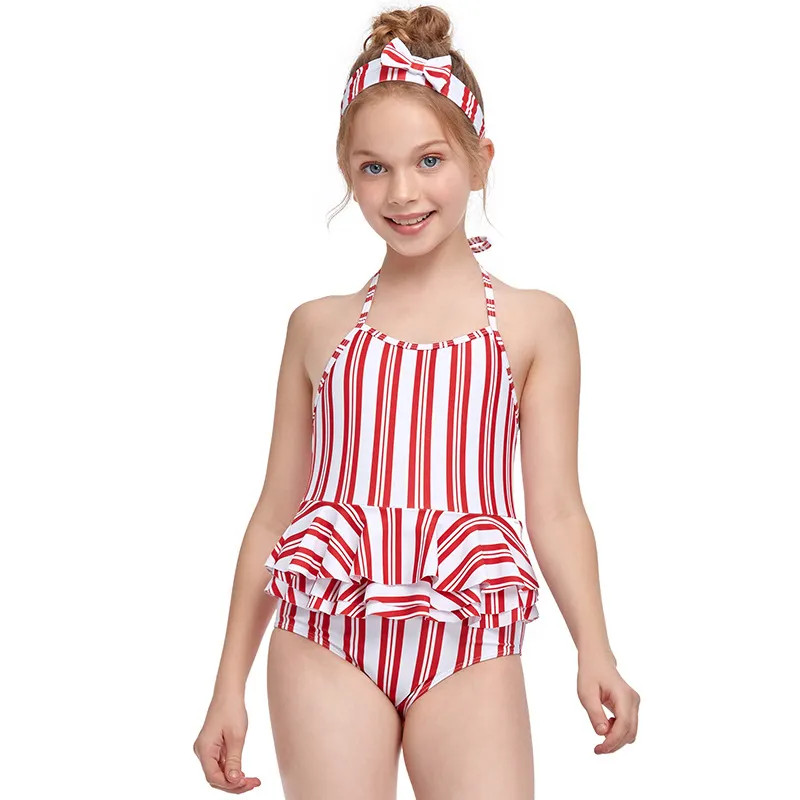Ropa de playa para bebés y niños pequeños, traje de baño sin mangas con tirantes
