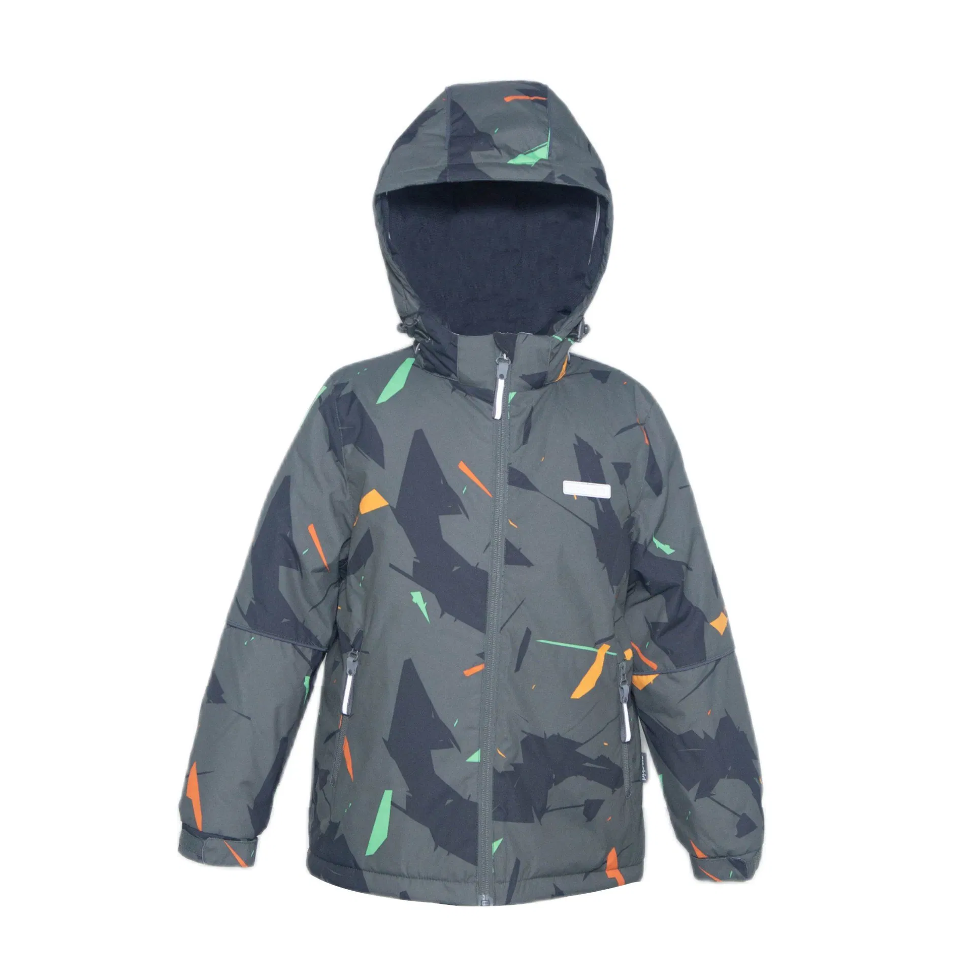 Sudadera para niños, chaqueta impresa cálida de invierno, impermeable y a la moda, abrigo infantil