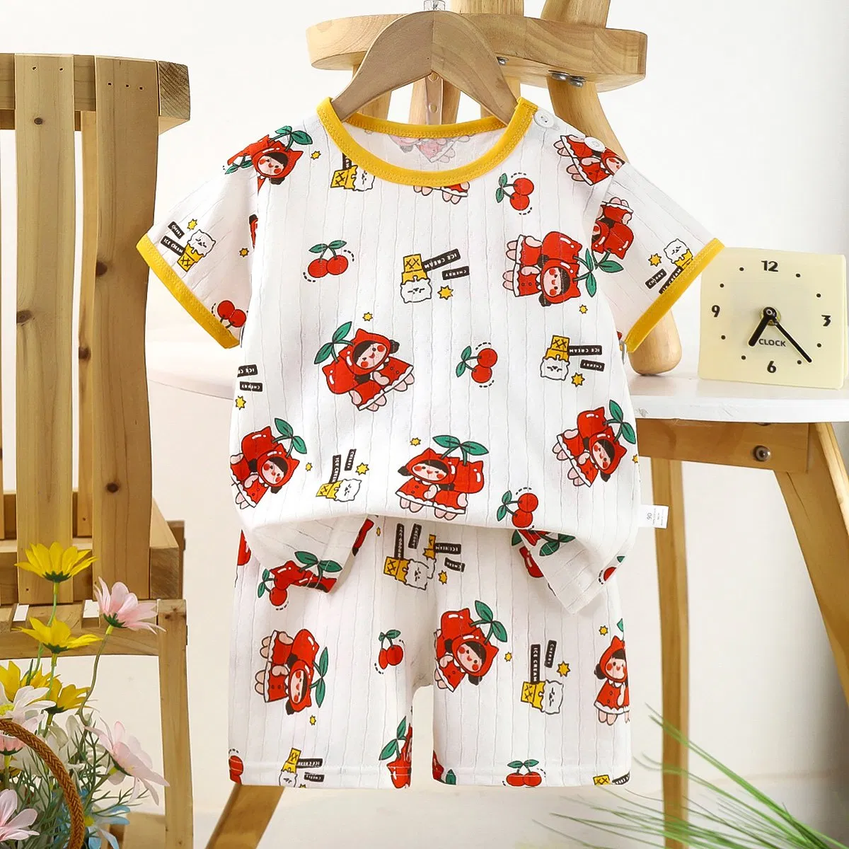 Conjunto de verano delgado para bebés, dividido, ropa para niños y niñas