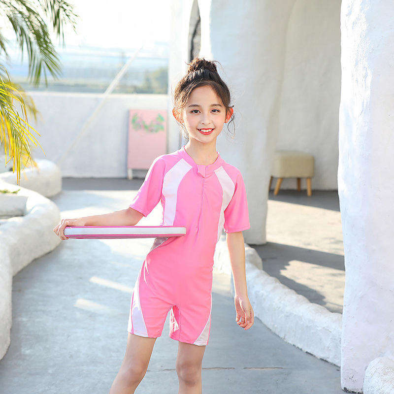 Vestido de baño smockado de dos piezas para niños