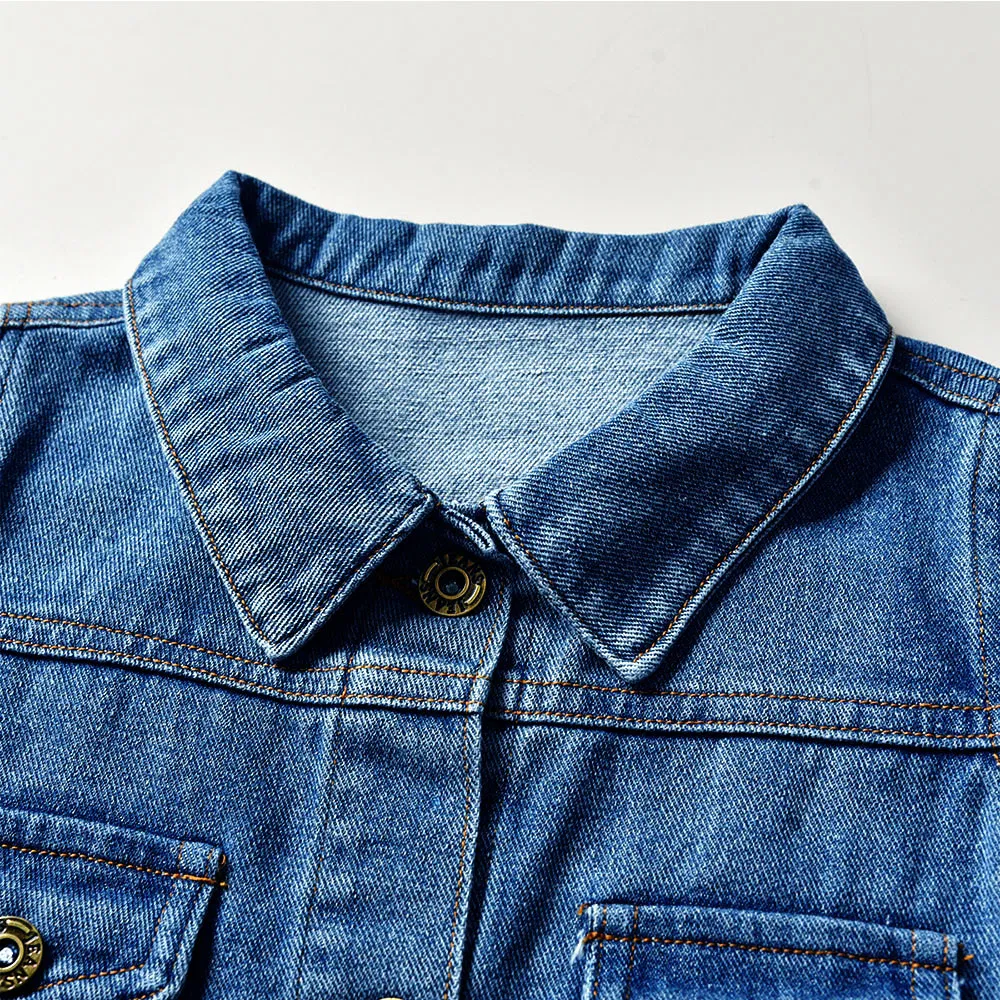 Chaqueta de mezclilla para niños Ropa para niños Chaquetas de mezclilla para niños Chaqueta de mezclilla Ropa de moda Ropa para niñas y niños Chaquetas de mezclilla Abrigo de mezclilla Ropa para niños Ropa de moda para niños