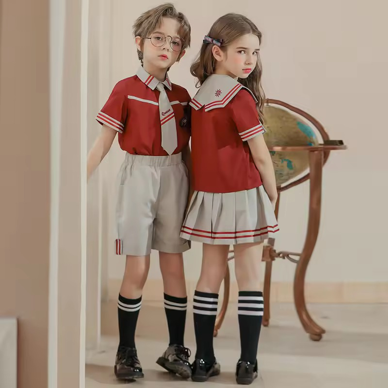 Conjuntos de calidad diseñados para niños y niñas, uniforme escolar