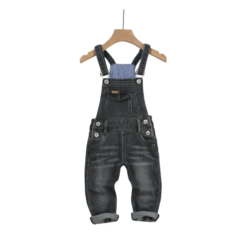 Ropa para bebés y niños pequeños, overoles de mezclilla para niños, pantalones casuales, ropa de niños con parche de oso de dibujos animados, monos, bodysuits, jumpsuits