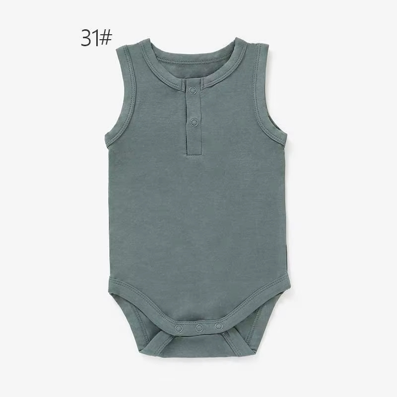 Ropa de bebé personalizada con logo, mono de bebé de manga corta, ropa de verano para infantes