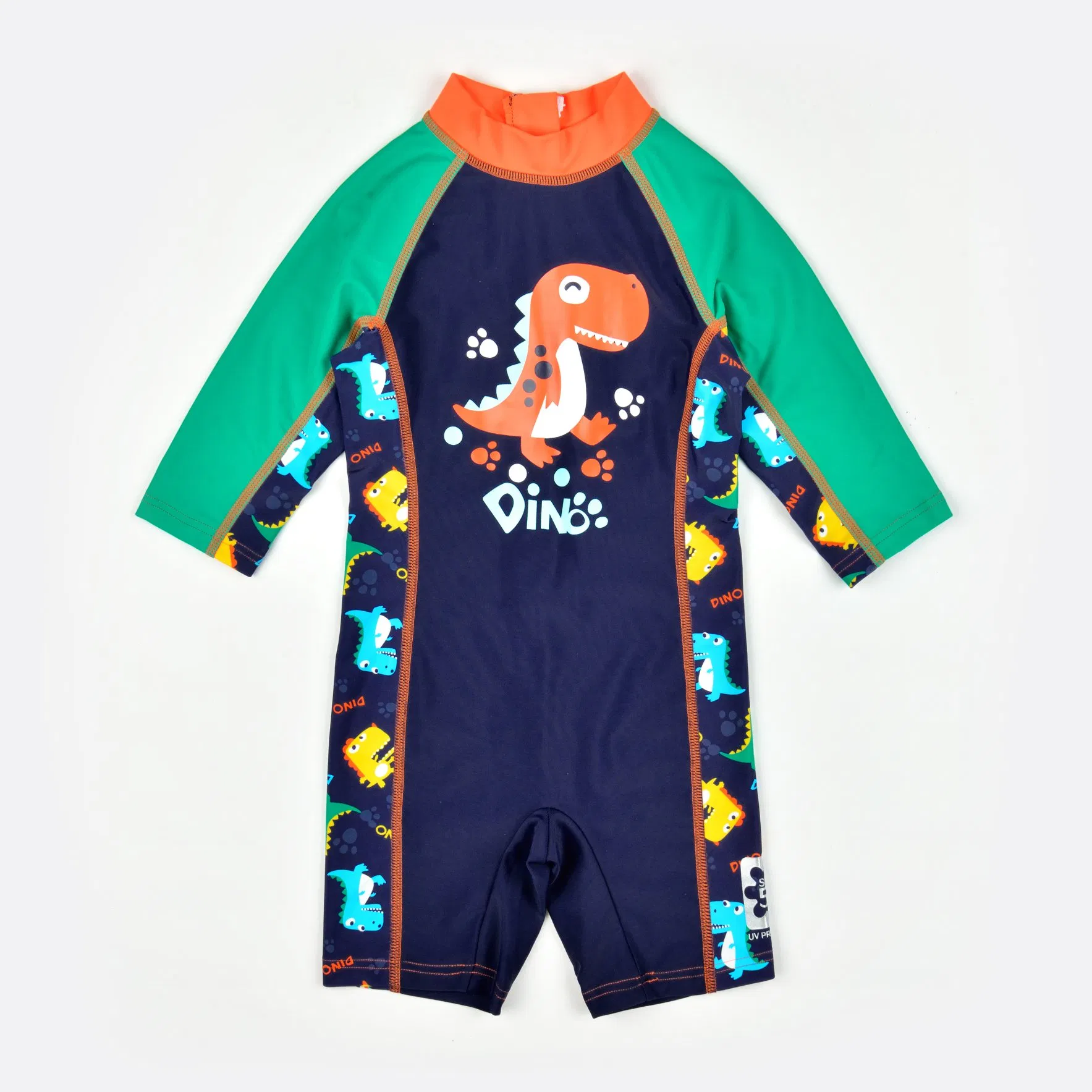 Personalización de Muestra Niños Monos Upf50+ Traje de baño Cartoon Dinosaurio Ropa de natación para niños