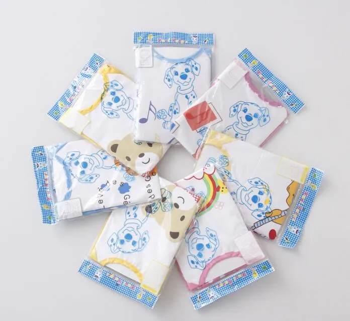 Bibs de tela con estampado de animales para bebés, baberos para niños, ropa de bebé de manga larga para la hora de la cena