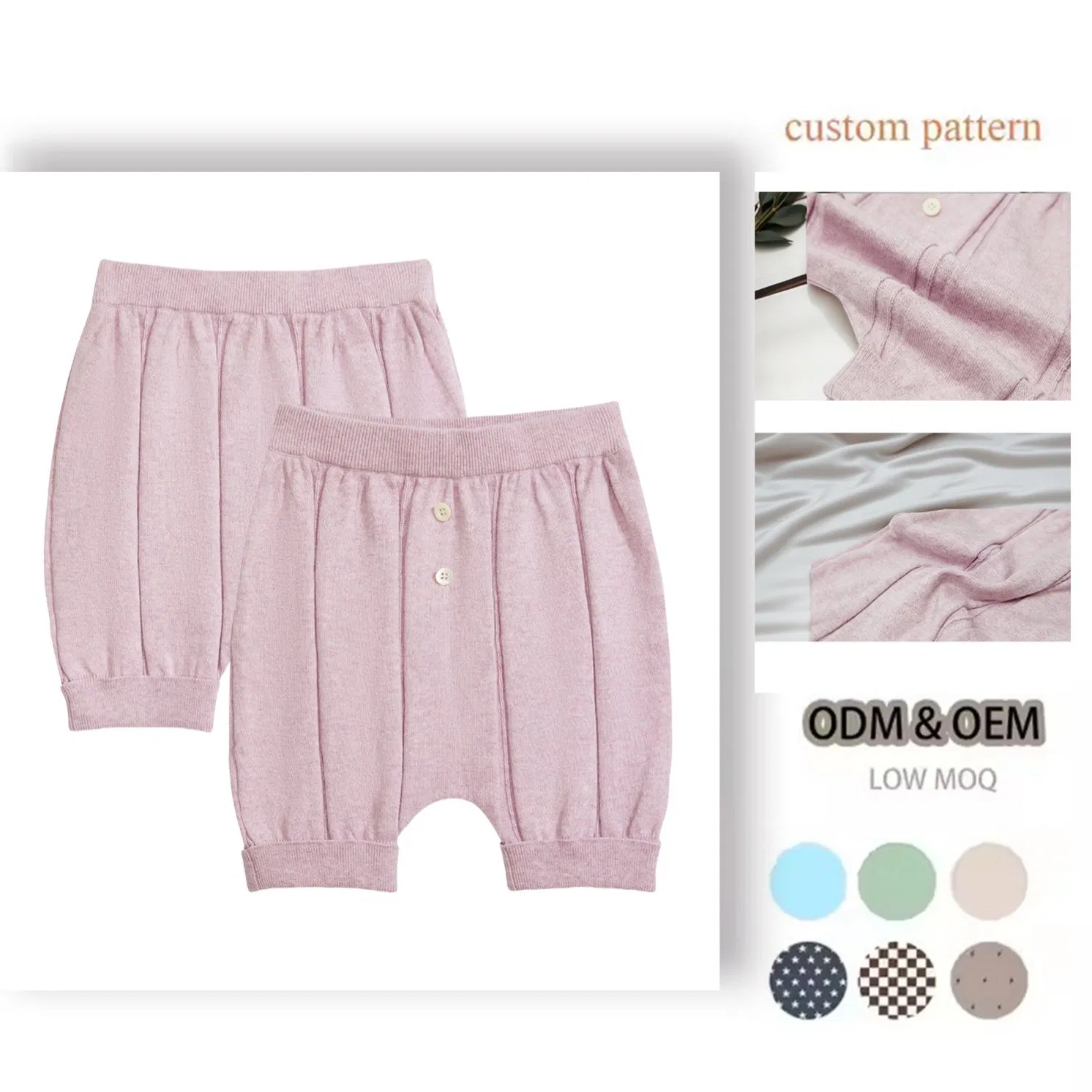 Niños y Niñas Pantalones de Cachemira de Punto Suéter Cortos de Cachemira Ropa Infantil