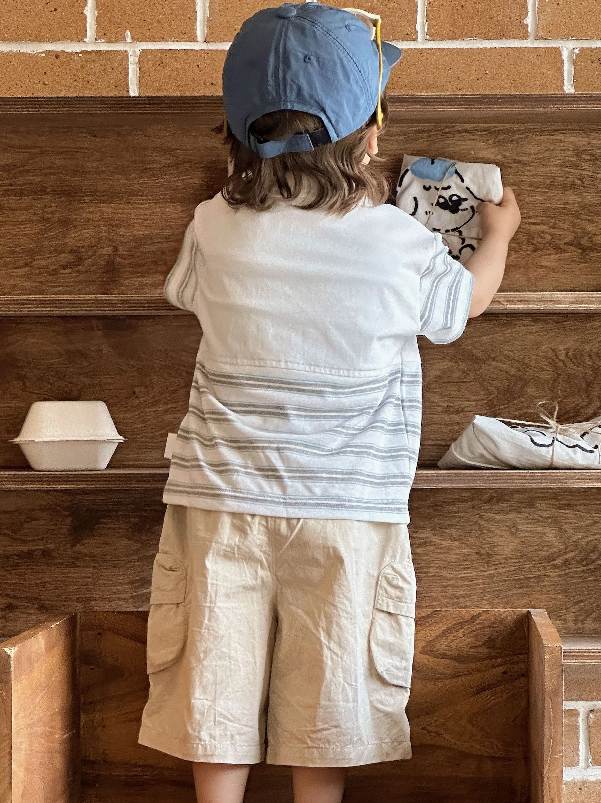 Ropa infantil premium para niños, conjunto de ropa de verano