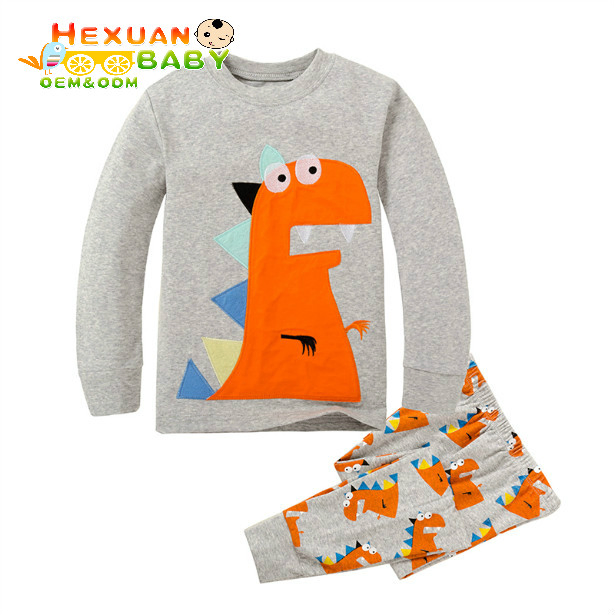 2025 Pijamas de verano para niños de dibujos animados de alta calidad en algodón orgánico 100% Técnicas de impresión en algodón para la ropa de niño