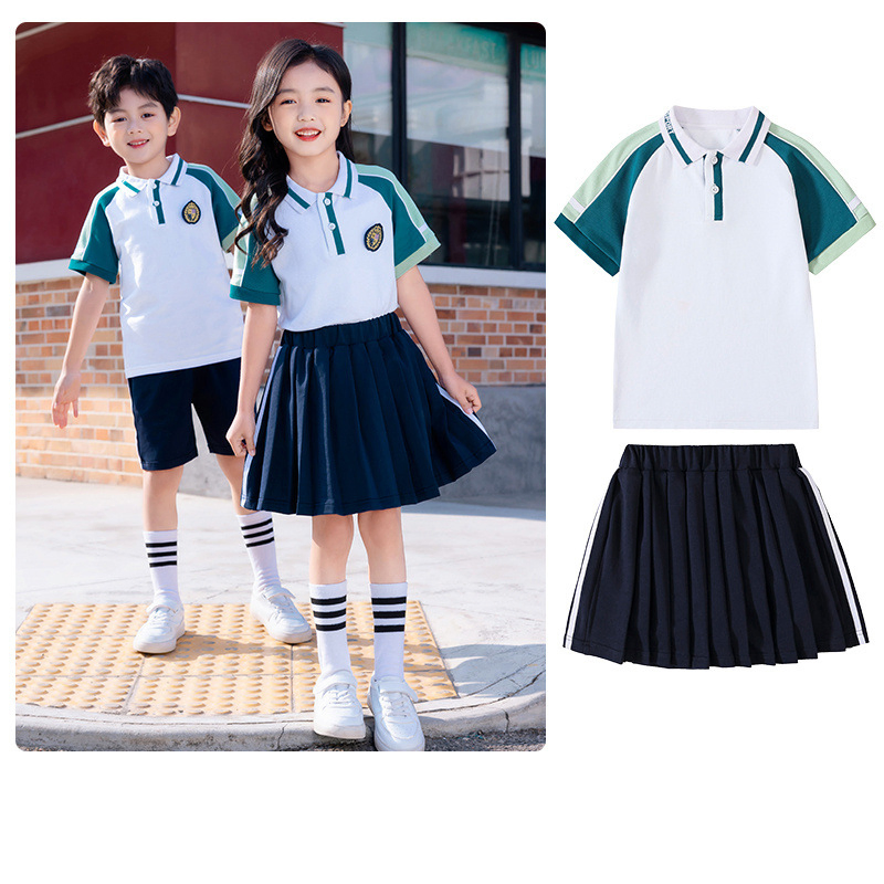 Ropa escolar personalizada para verano, camiseta de escuela, chándales escolares en venta, ropa infantil, chándal uniforme, camiseta de manga corta, uniforme escolar para niños
