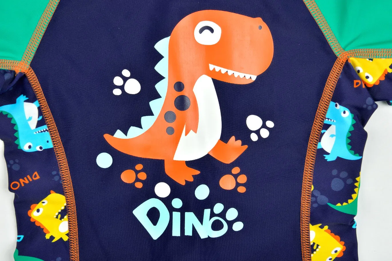 Personalización de Muestra Niños Monos Upf50+ Traje de baño Cartoon Dinosaurio Ropa de natación para niños