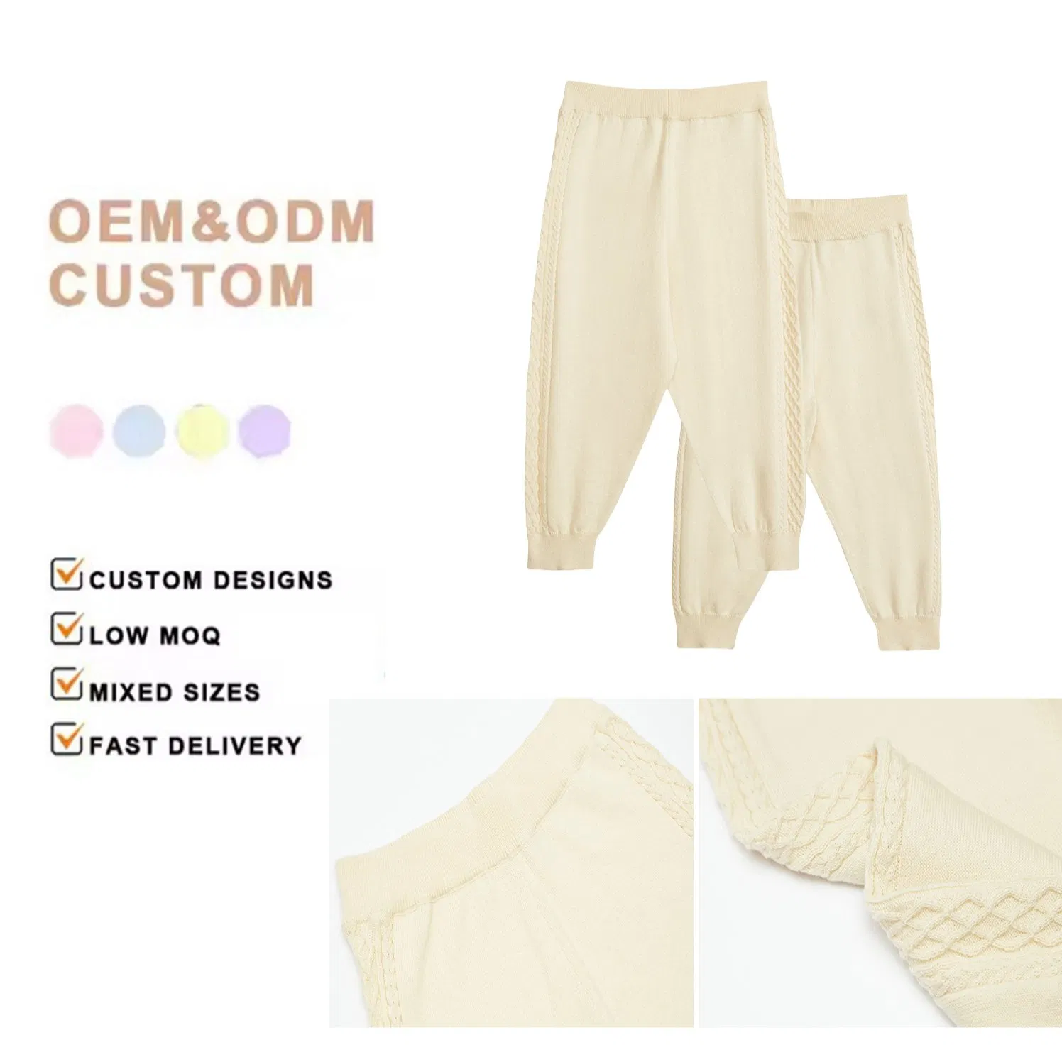 Pantalones casuales de primavera para bebés, ropa de cachemira, pantalones cómodos para niños
