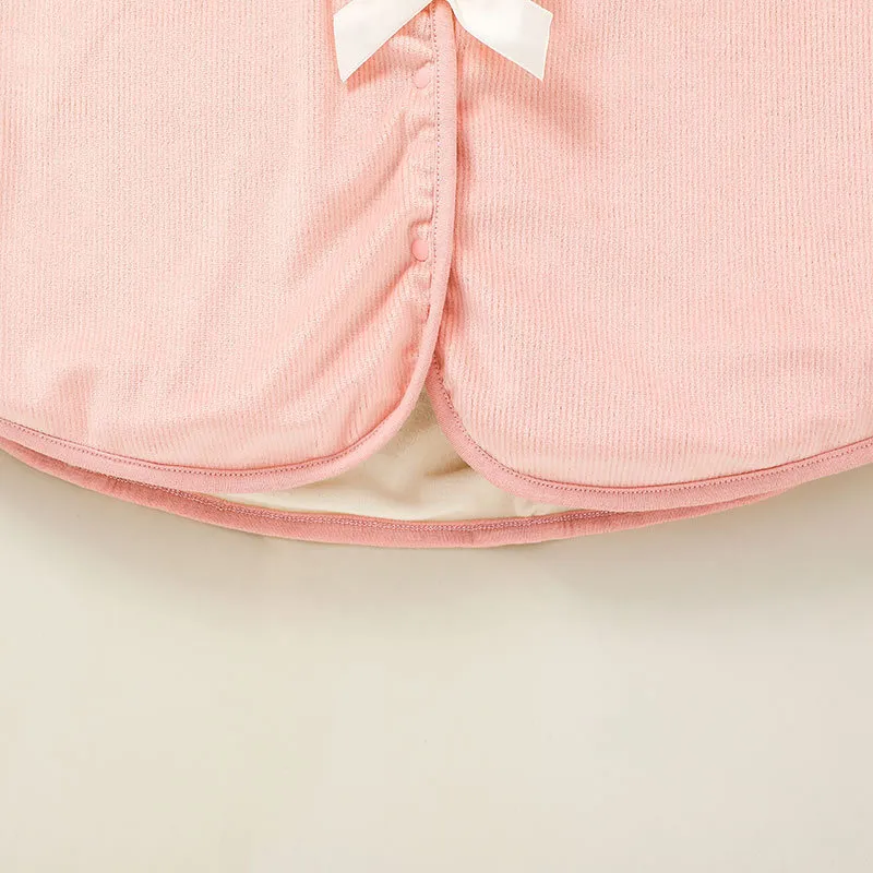 Abrigo cálido de invierno para niñas bebés, capa exterior, chaqueta para niñas pequeñas, ropa para niños, poncho rosa