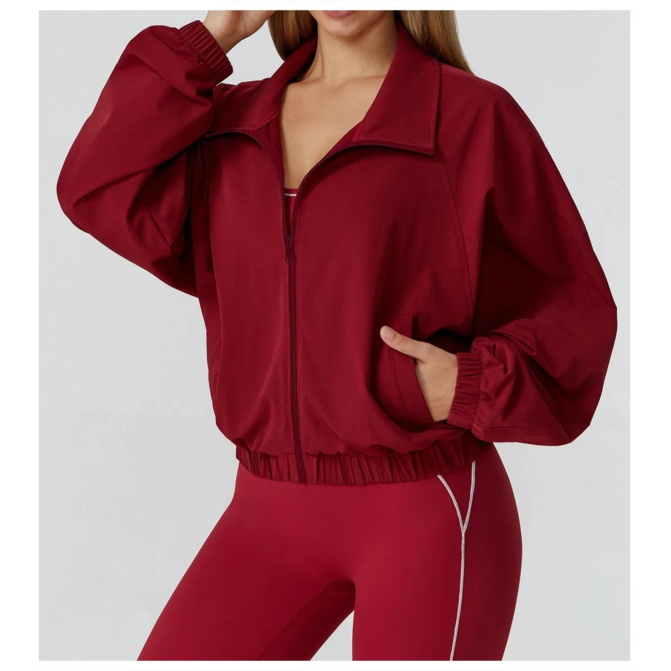 2026 Conjunto de chándal de mujer de moda con sudadera oversized y joggers cargo, ropa de chándal de moda