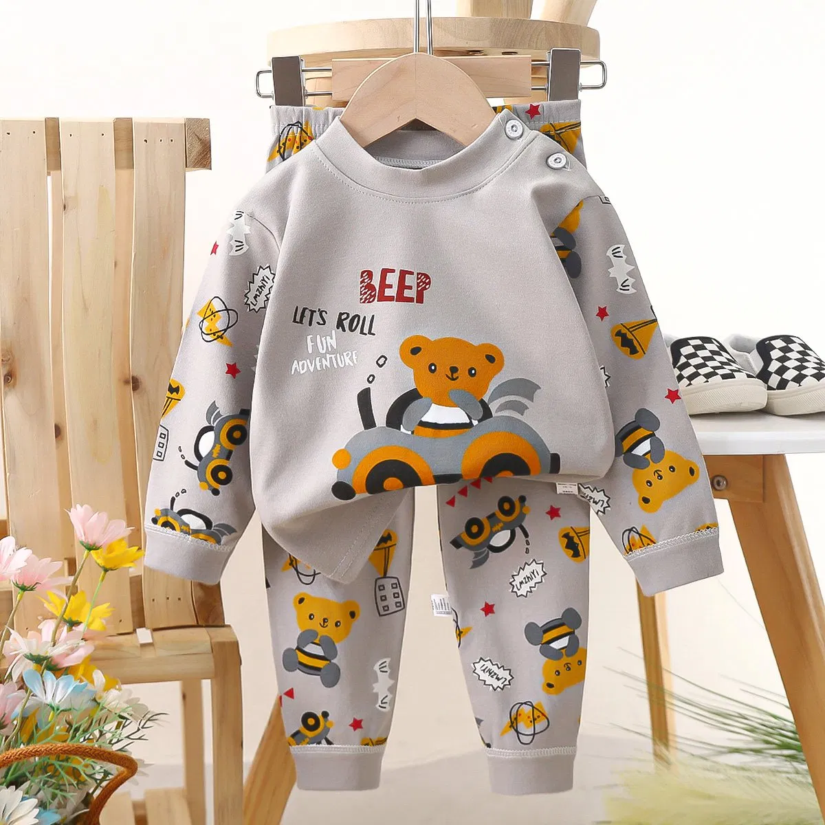 Conjunto Térmico Infantil Temático de Otoño de Tractor