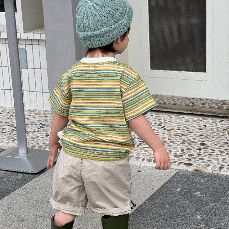 Ropa de algodón para bebés para la ropa de verano de los niños con camiseta