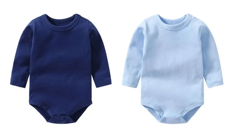 Ropa de bebé orgánica de algodón personalizada, mono de otoño para niños pequeños, ropa para infantes