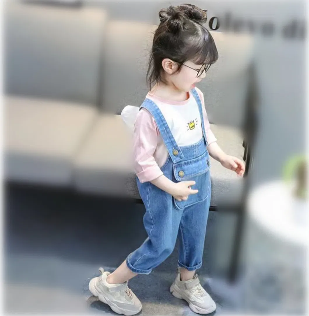 Pantalones de mezclilla con tirantes para niños, ropa infantil, vestimenta para niños