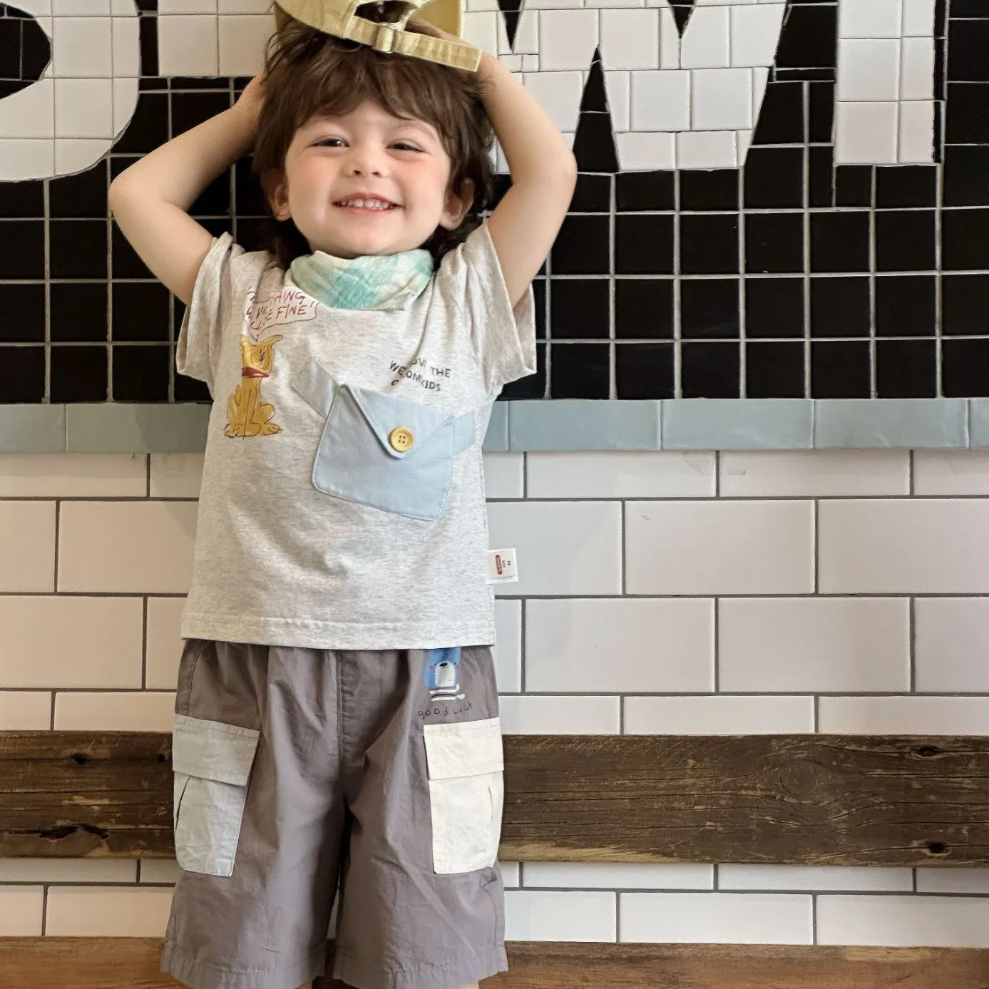 Conjunto de verano para niños con camiseta para niños y ropa para bebés