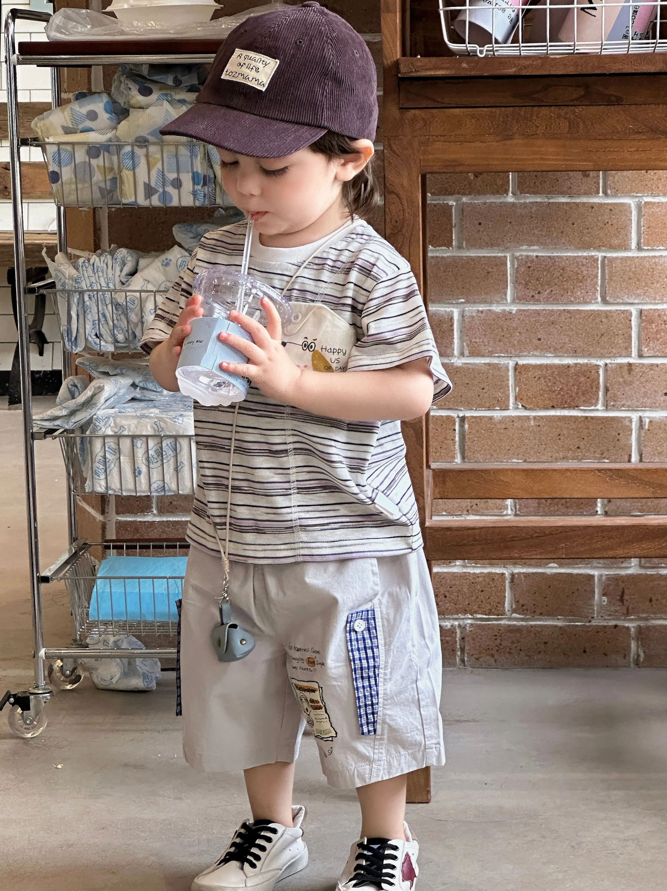 Ropa para niños con conjunto de manga corta para bebés