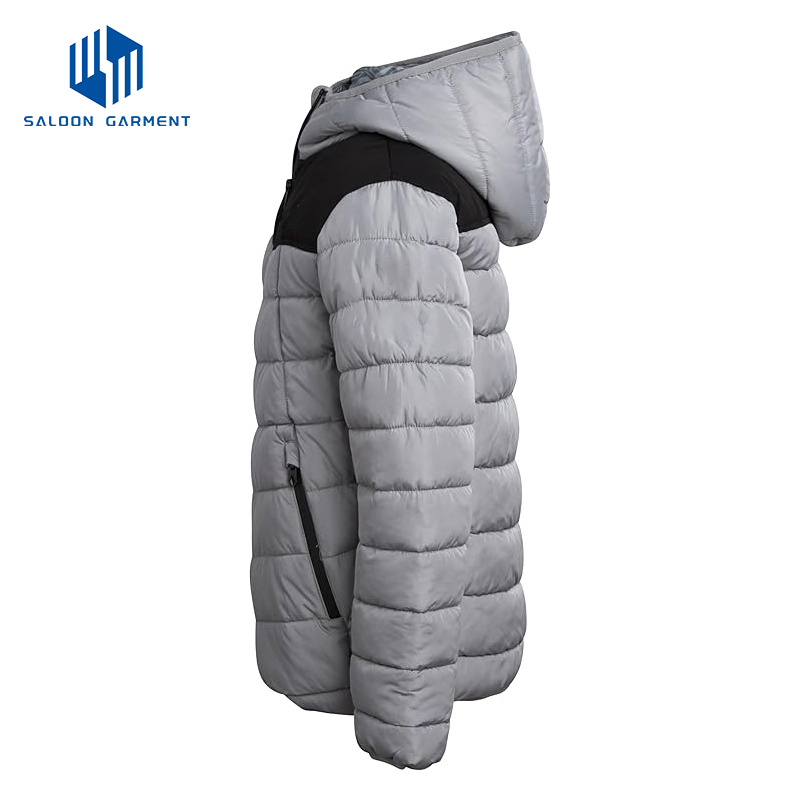 Abrigo acolchado con capucha para niños, impermeable, chaqueta de invierno