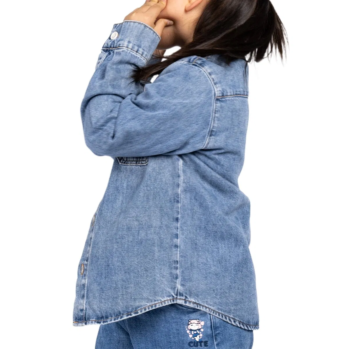 Ropa de abrigo especial para niños de calidad Azul Chaqueta denim