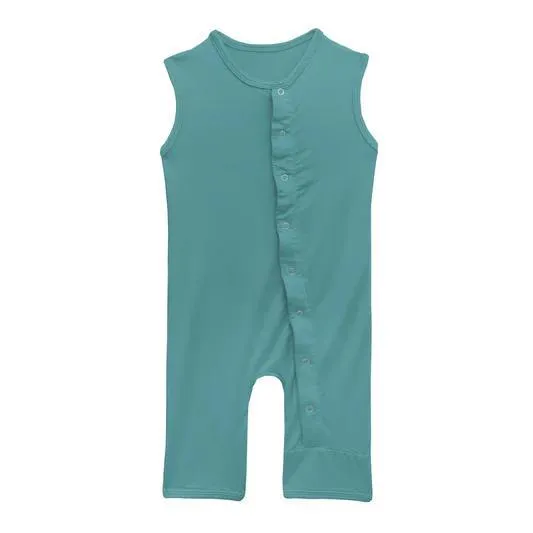 Ropa de verano personalizada para bebés 95% mono sin mangas de bambú para niños, ropa para infantes