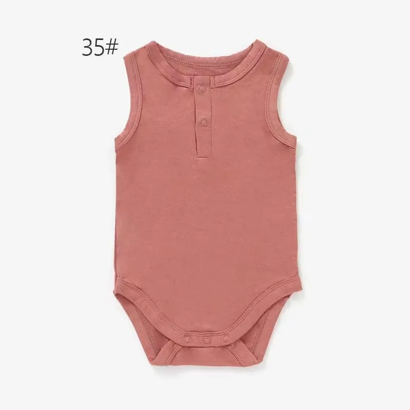 Ropa de bebé personalizada con logo, mono de bebé de manga corta, ropa de verano para infantes