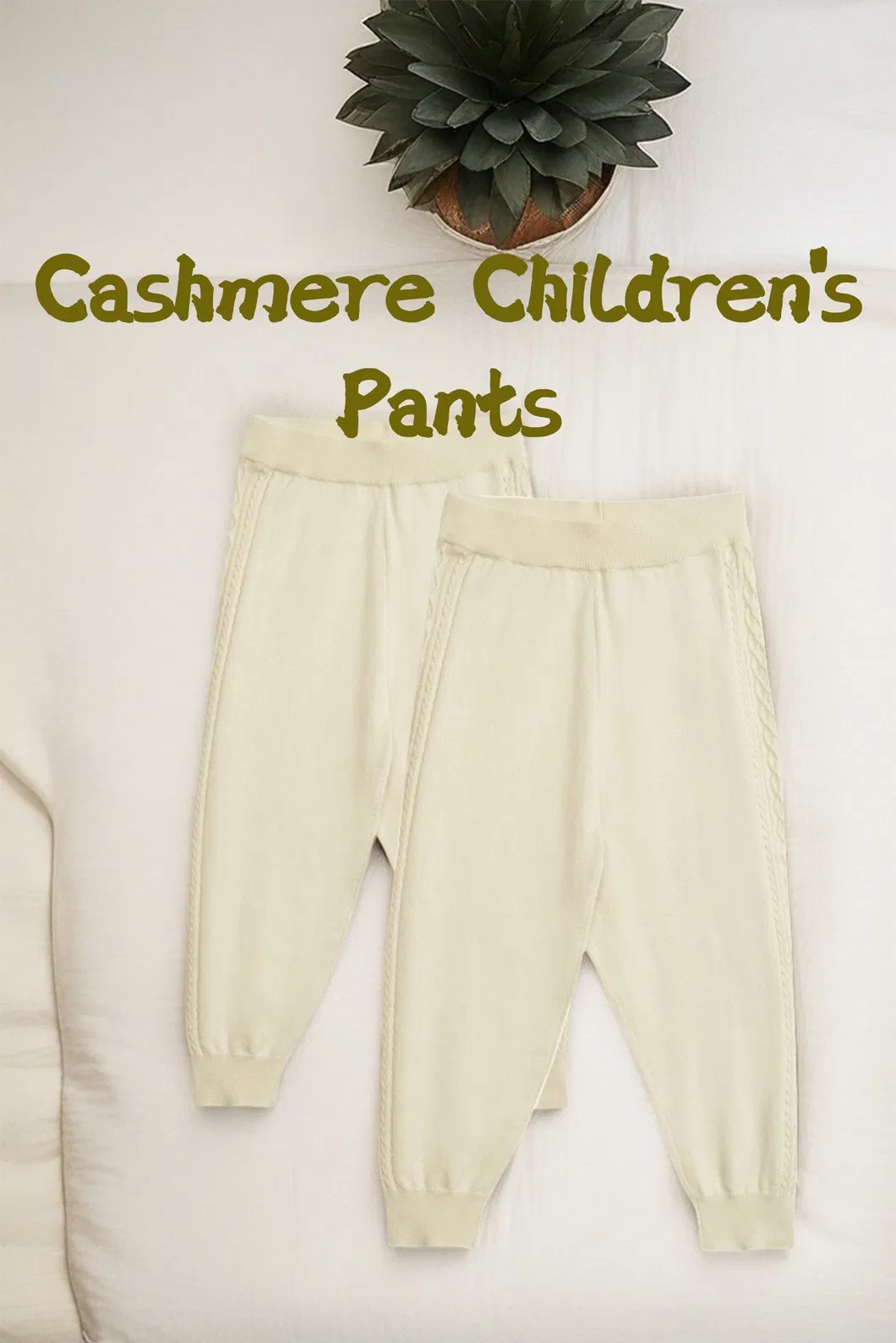 Pantalones casuales de primavera para bebés, ropa de cachemira, pantalones cómodos para niños