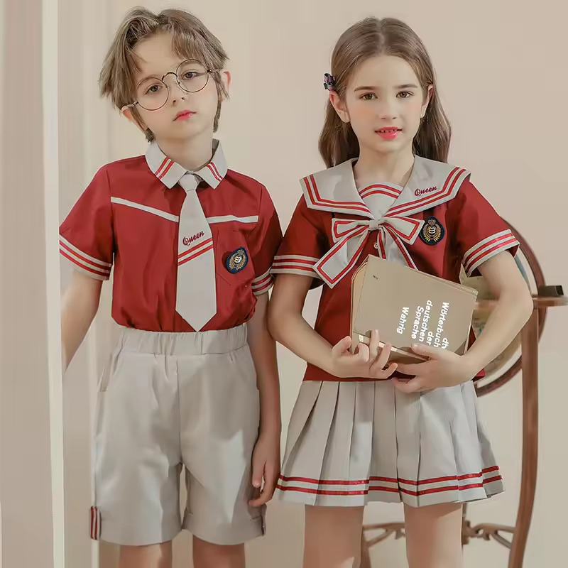 Conjuntos de calidad diseñados para niños y niñas, uniforme escolar