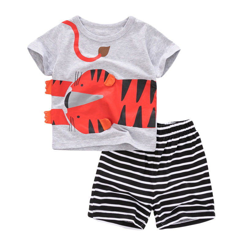 Conjuntos de Ropa de Verano para Niños 2PCS 2022 Conjuntos de Ropa para Niños Con Dibujos Animados para Niña Pequeña en Verano 2 Conjuntos