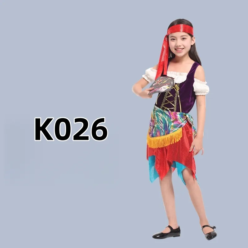 Disfraz de Halloween para niños, disfraces de pirata, ropa de actuación para niños para fiestas