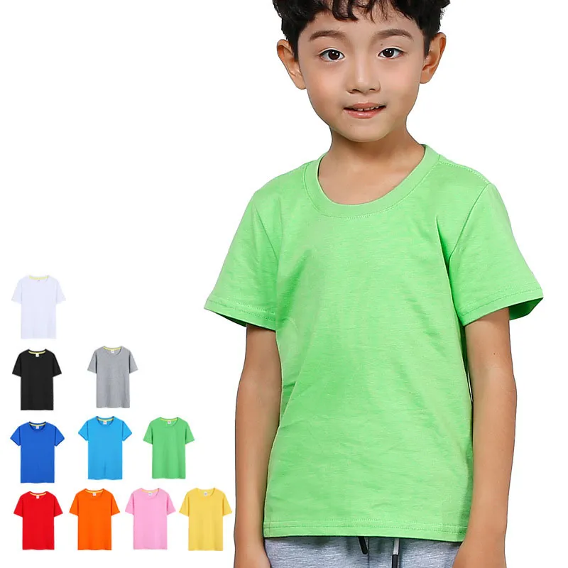 Hecho en China 100%Cotton Ropa para Niños Camiseta de Manga Corta con Logo 2026