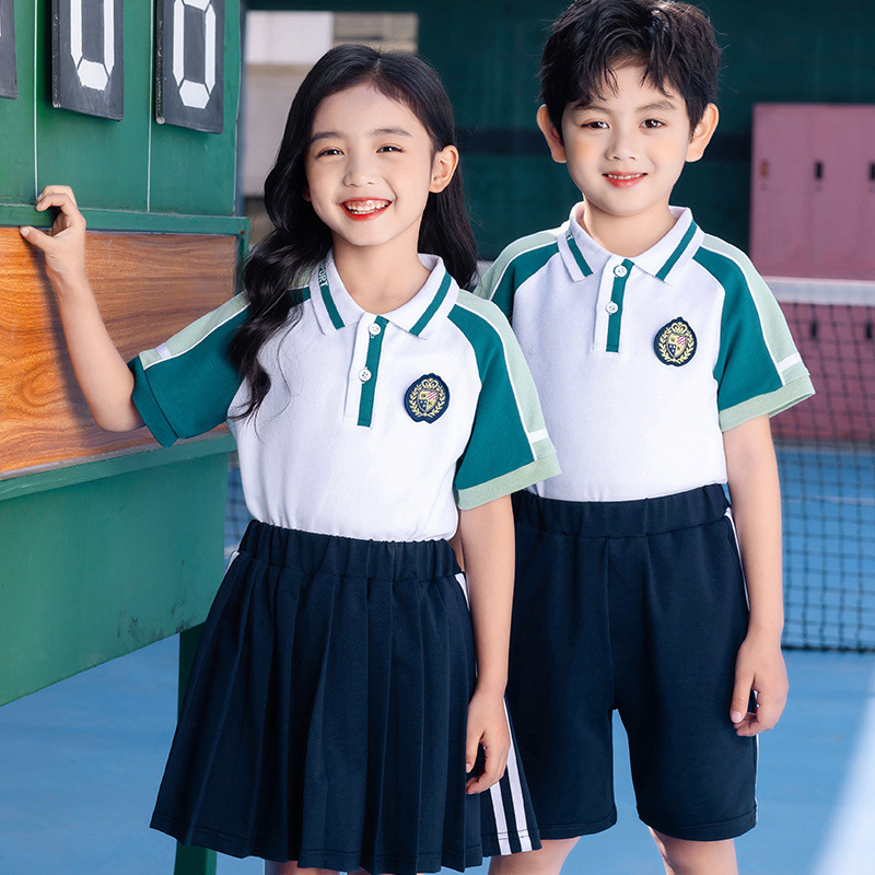 Ropa escolar personalizada para verano, camiseta de escuela, chándales escolares en venta, ropa infantil, chándal uniforme, camiseta de manga corta, uniforme escolar para niños