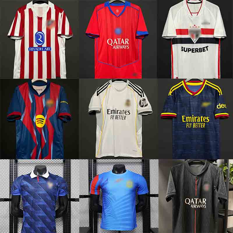 26/27 Tailandia Ropa de Diseñador de Alta Calidad Uniformes de Fútbol Uniformes de Fútbol Universitarios Trajes Uniformes de Fútbol Personalizados Uniformes de Fútbol Retro Uniformes Deportivos para Niños